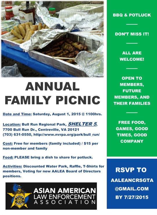 2015 AALEA-NCR ANNUAL FAMILY PICNIC 2015 AALEA-NCR ANNUAL FAMILY PICNIC